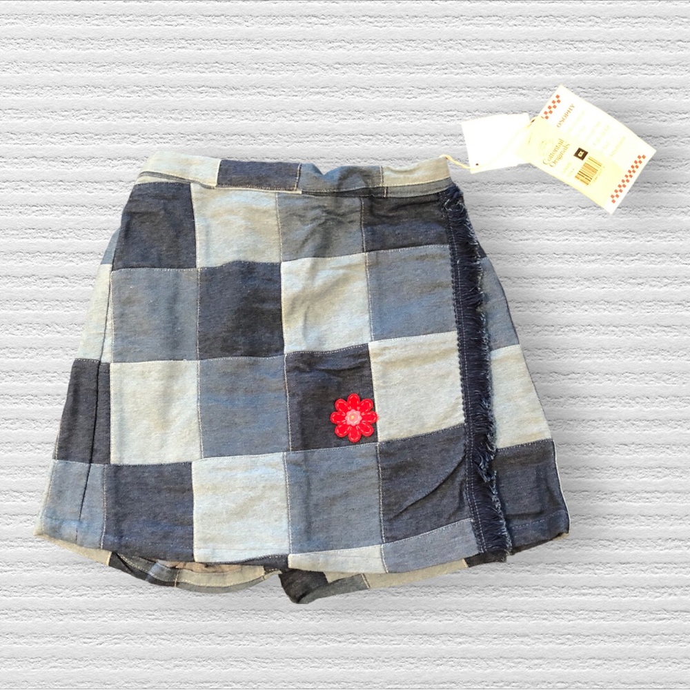 Cottontail Originals | Vintage | Denim | Patchwork | Skort